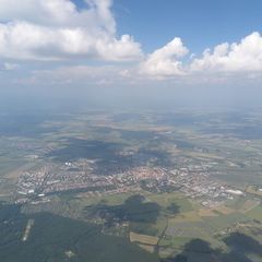 Flugwegposition um 13:10:52: Aufgenommen in der Nähe von Okres Lučenec, Slowakei in 1573 Meter